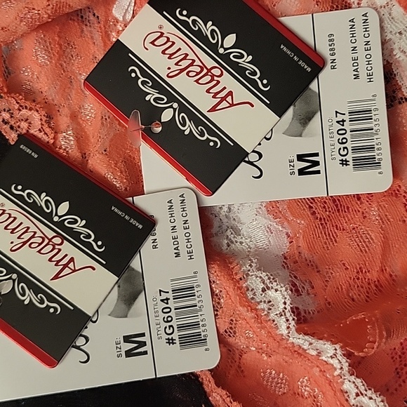 Six pair of Lace Thong panties size- MEDIUM - Picture 3 of 3